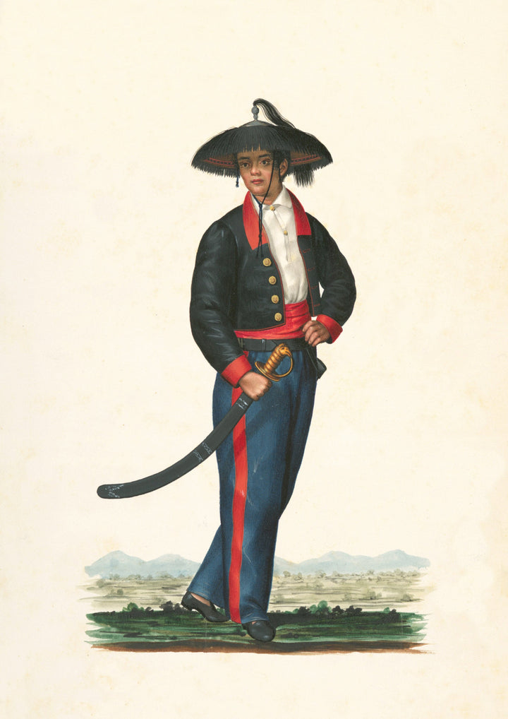 A Guardia de Vino - Tipos del País Illustration (Colonial Philippines, 19th Century)