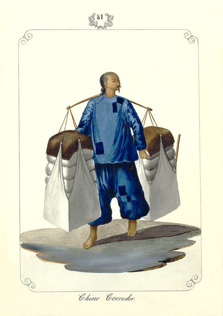 Chino Corredor, 1847 by José Honorato Lozano - Philippine Historical Print
