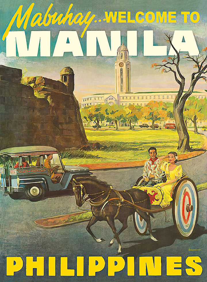 Vintage Poster - Manila, Philippines, 1950