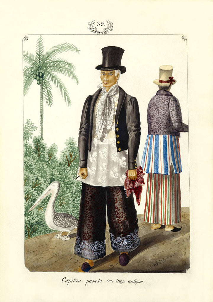 Capitan Pasado illustration by José Honorato Lozano, former Filipino town official colonial Philippines