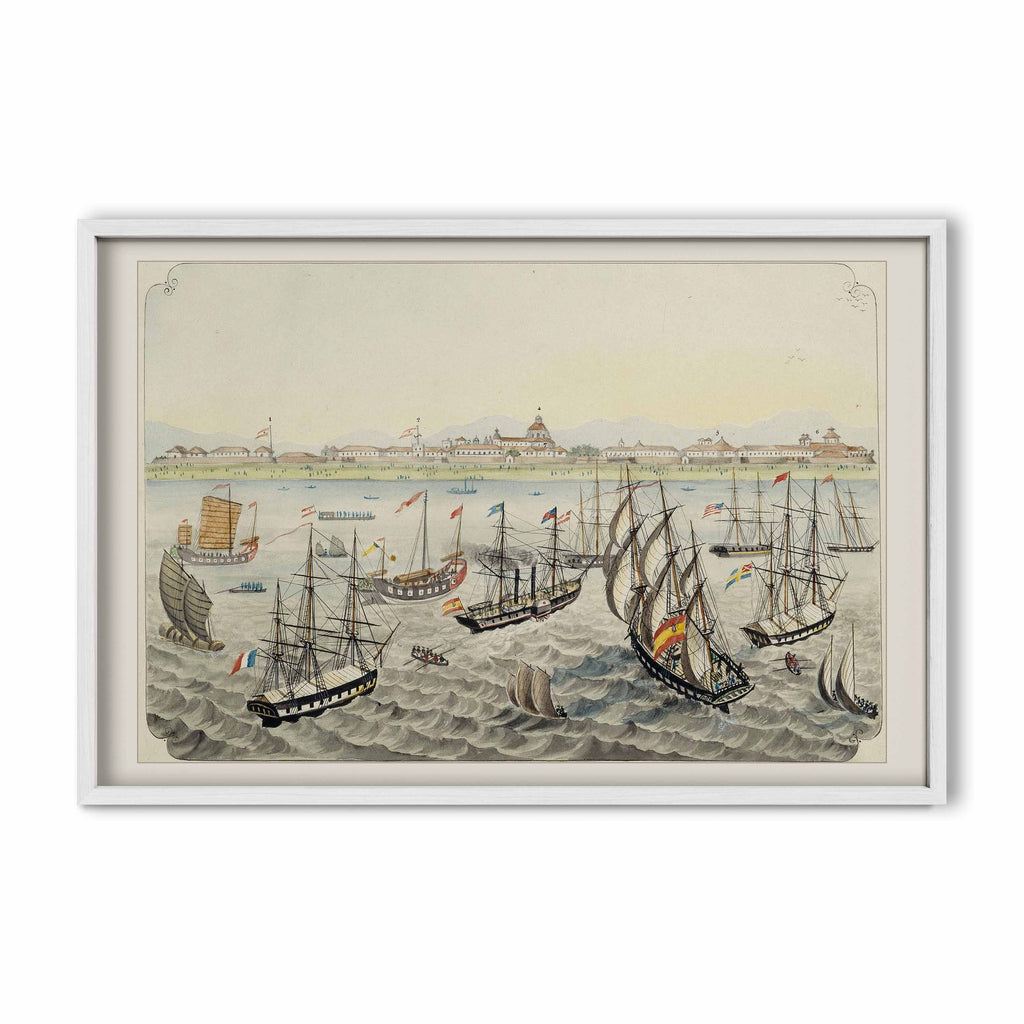 Vista de Manila desde la bahía, 1847 by José Honorato Lozano