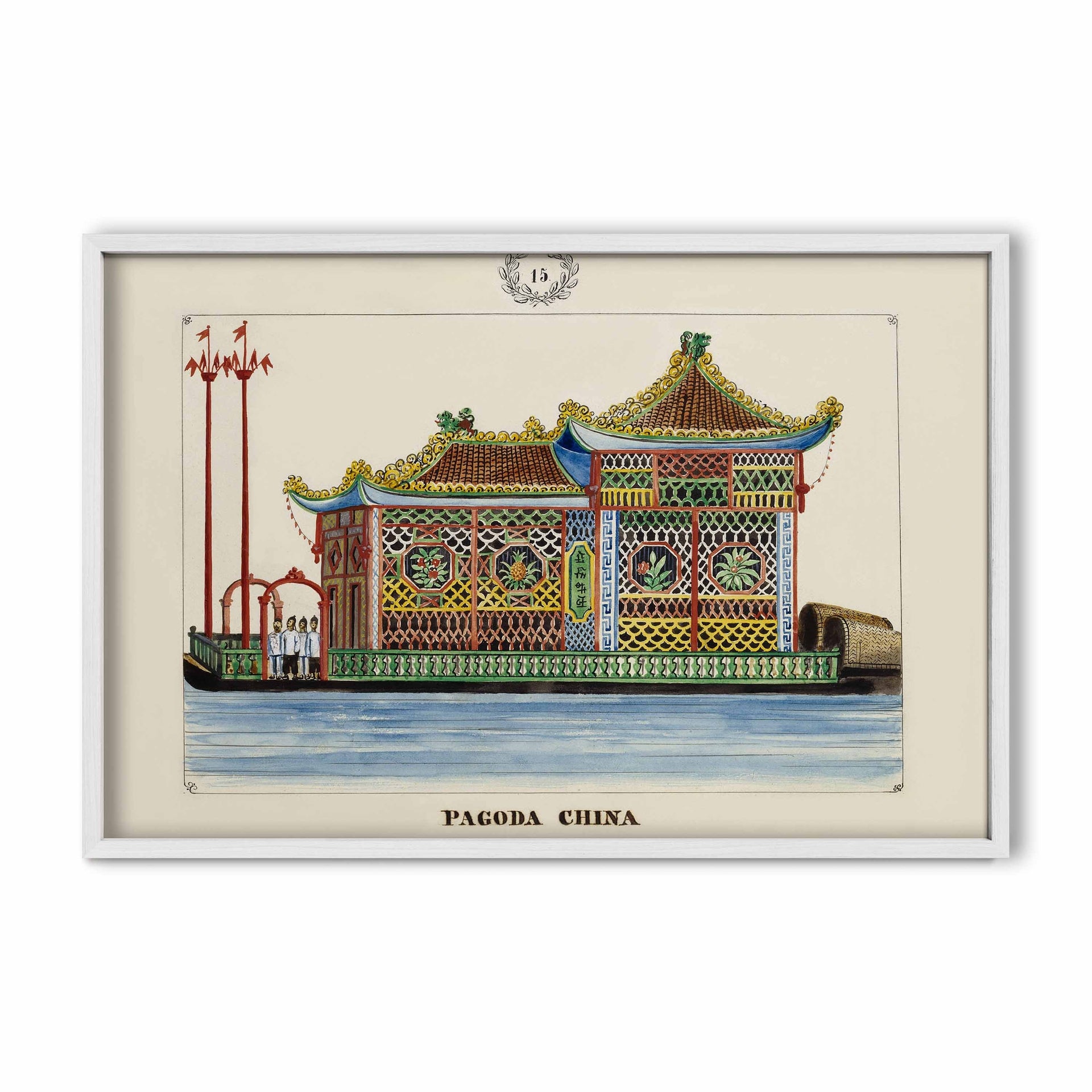 Pagoda China, 1847 by José Honorato Lozano