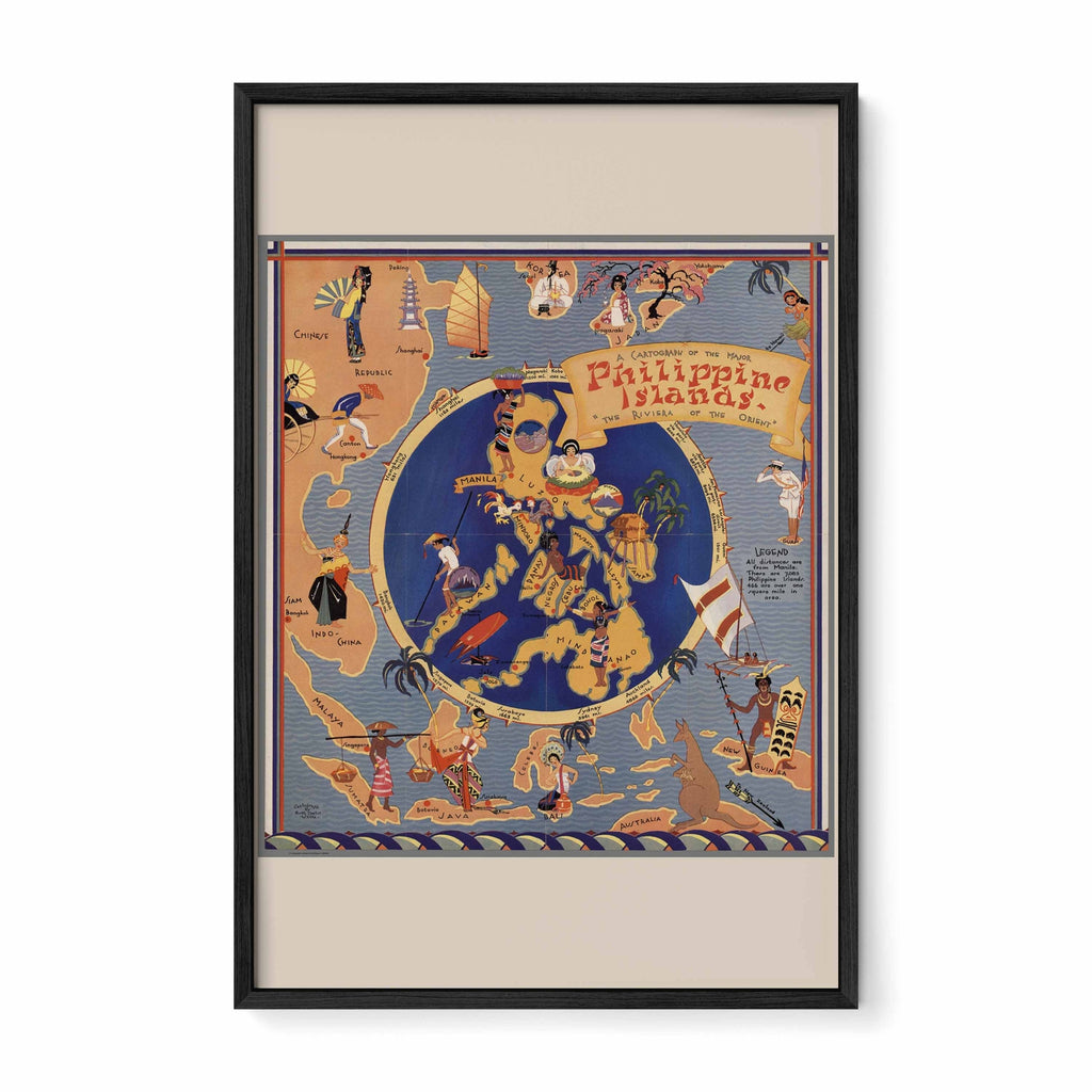 Cartography of the Philippine Islands - Vintage map