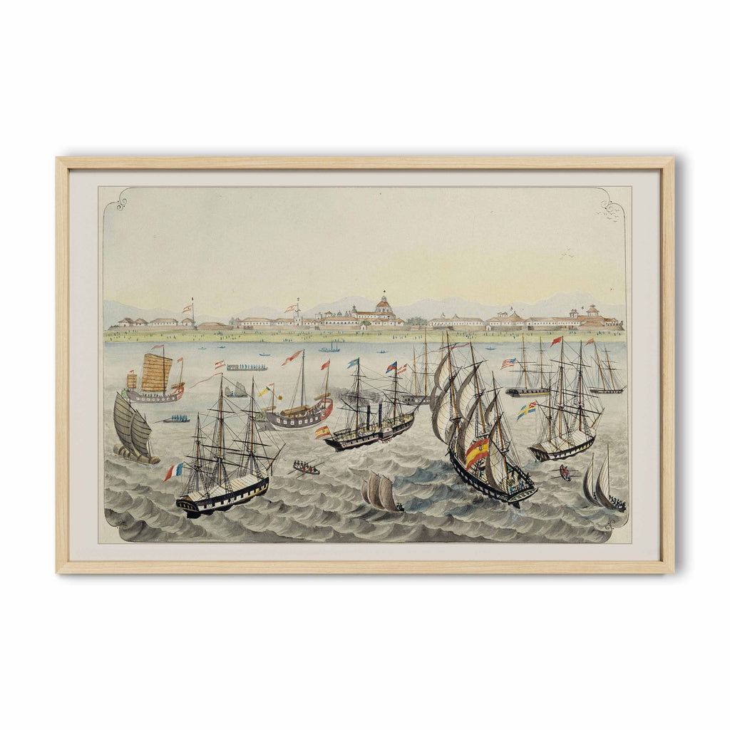 Vista de Manila desde la bahía, 1847 by José Honorato Lozano