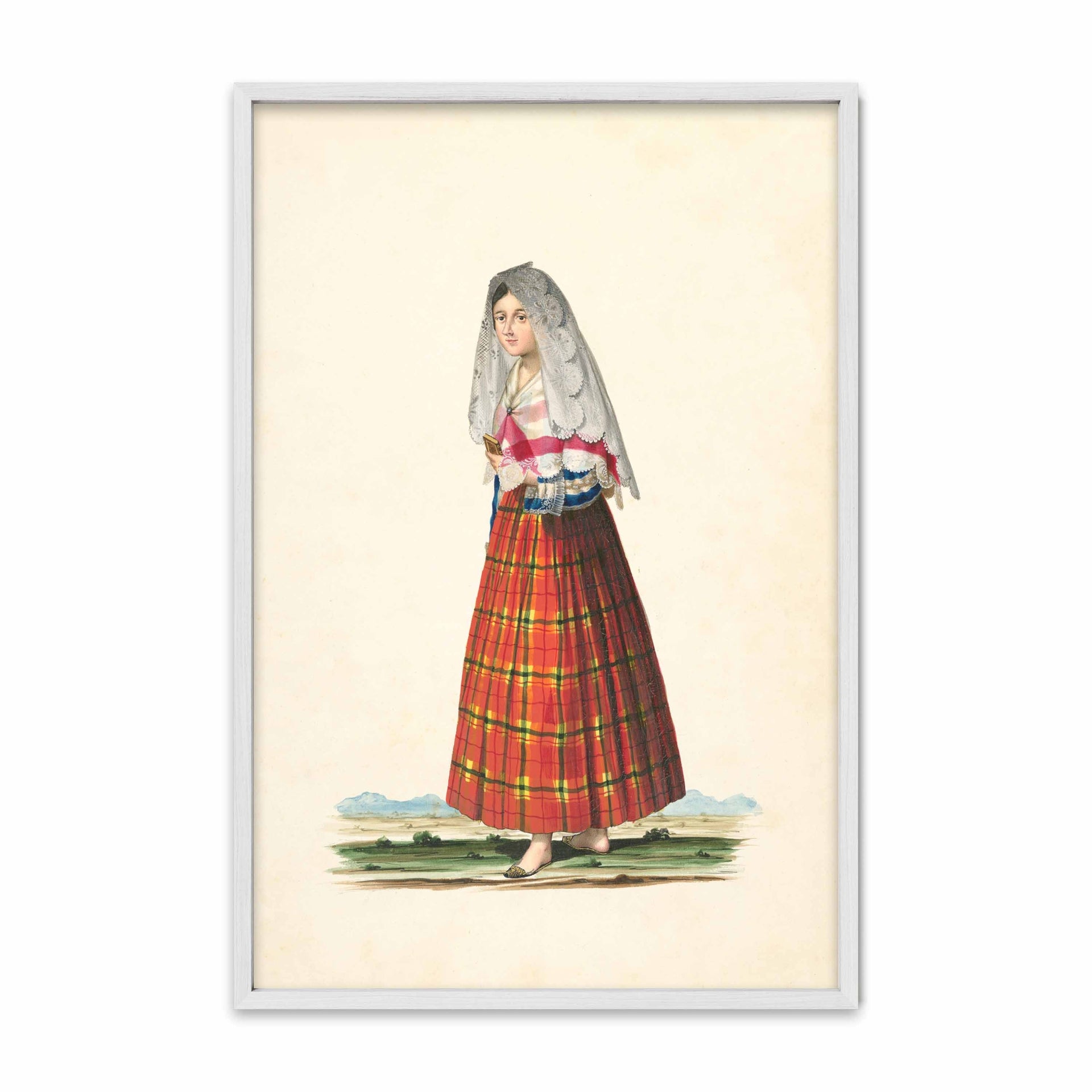 A Señorita Walking to Church in the Daytime by Justiniano Asuncion