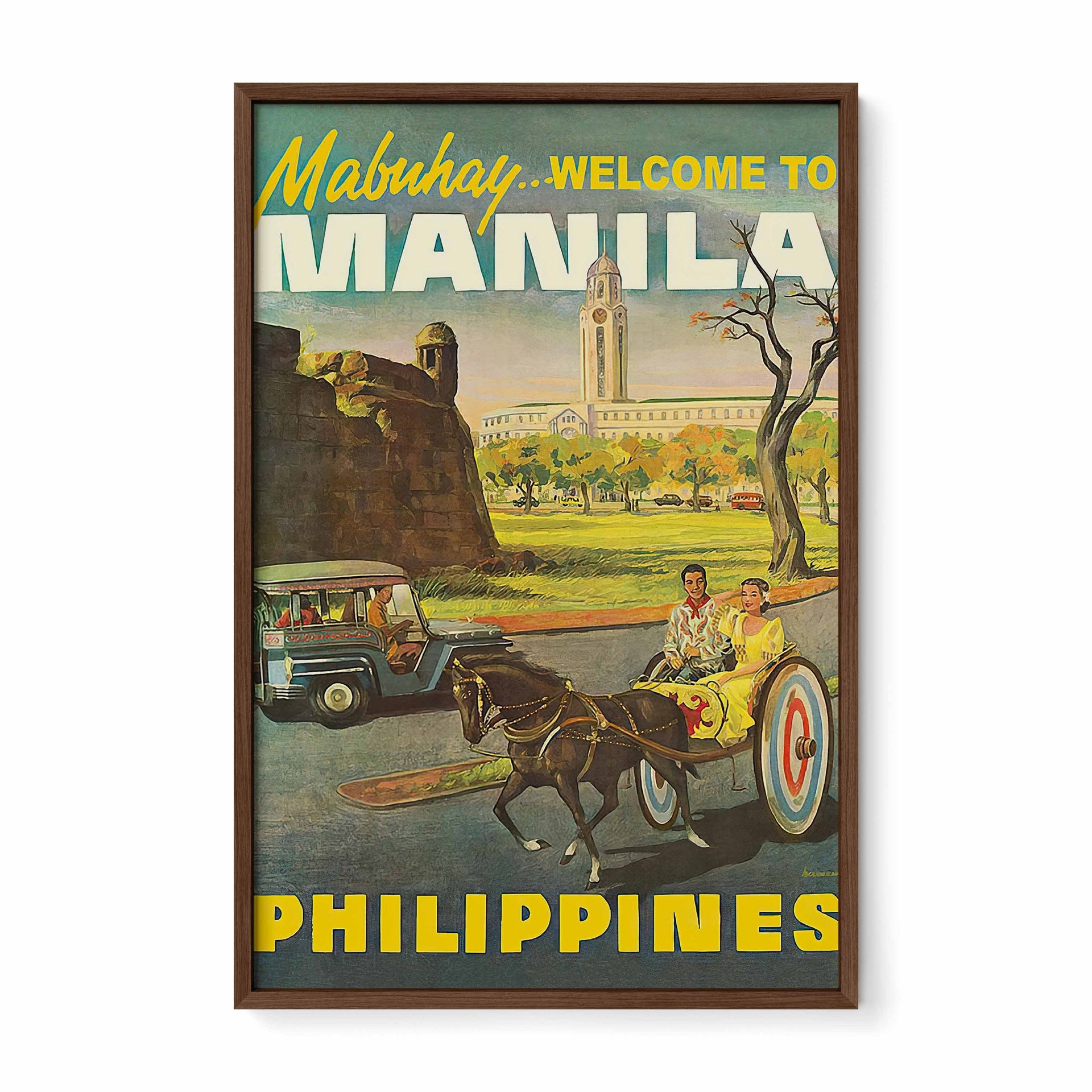 Mabuhay Welcome to Manila - Philippine Vintage Poster