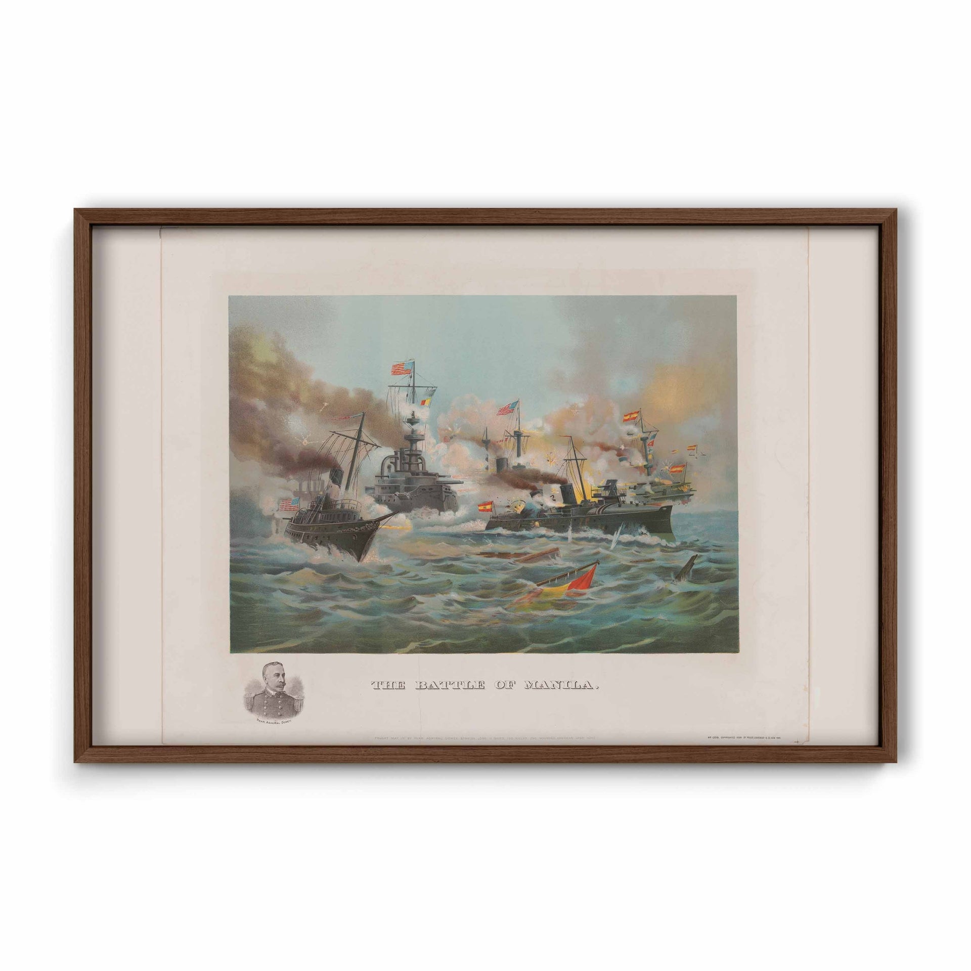 The Battle of Manila, 1898 - Philippine Vintage Print