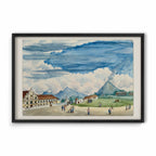 Vista del volcán de Albay y de la iglesia de Oas, 1847 by José Honorato Lozano