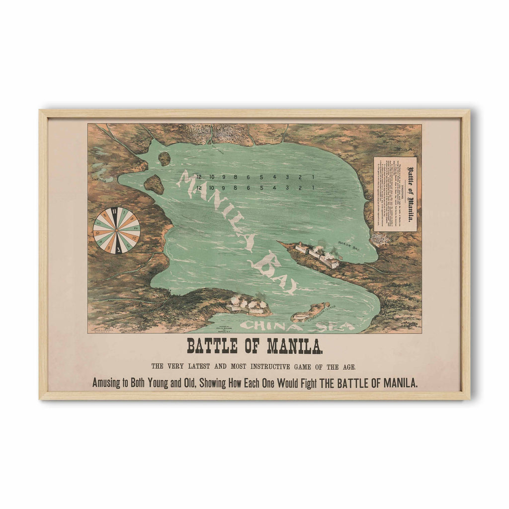 Battle of Manila, 1898 - Philippine Vintage Game Board