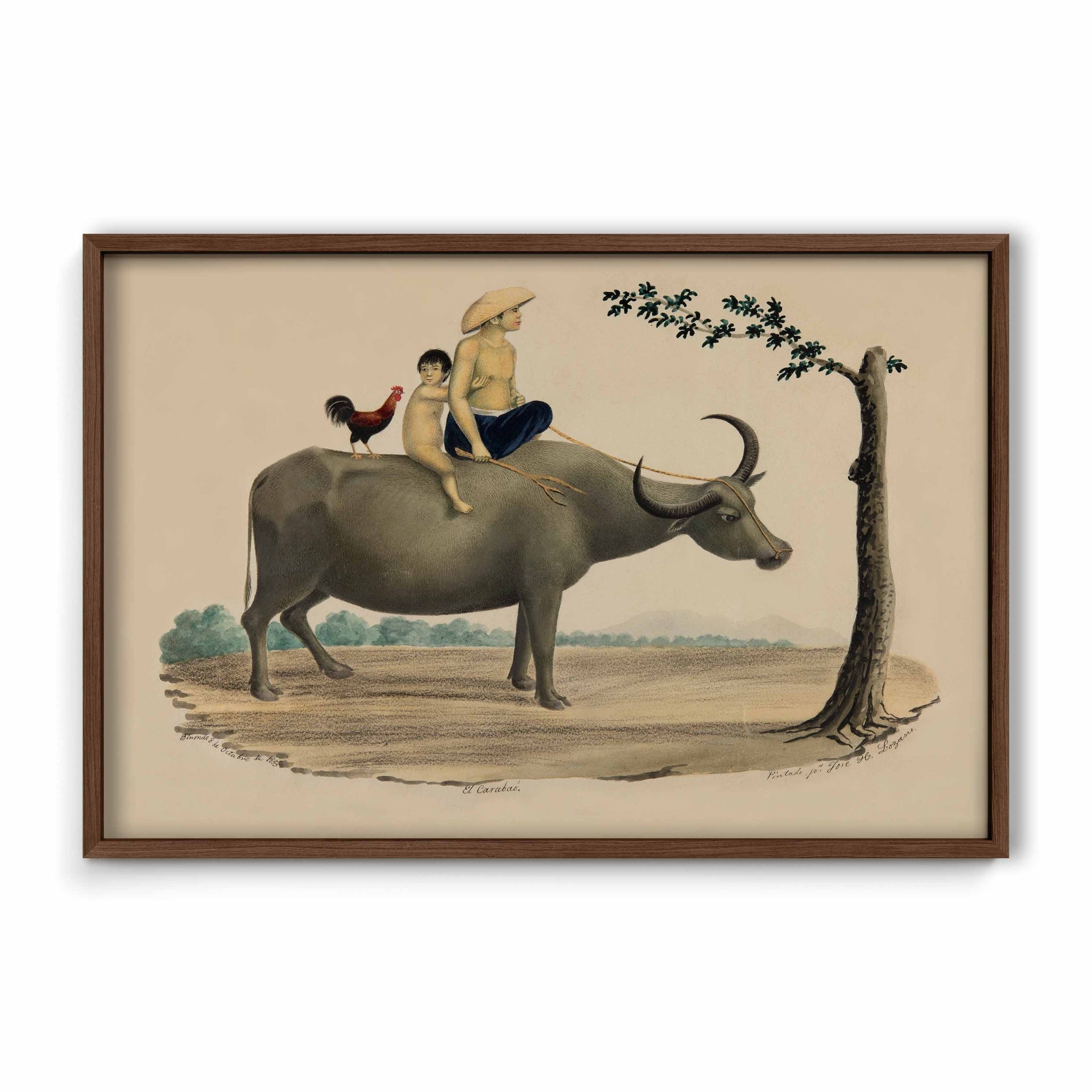 El Carabao, 1855 by José Honorato Lozano