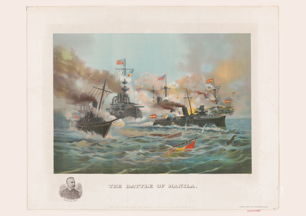 The Battle of Manila, 1898 - Philippine Vintage Print