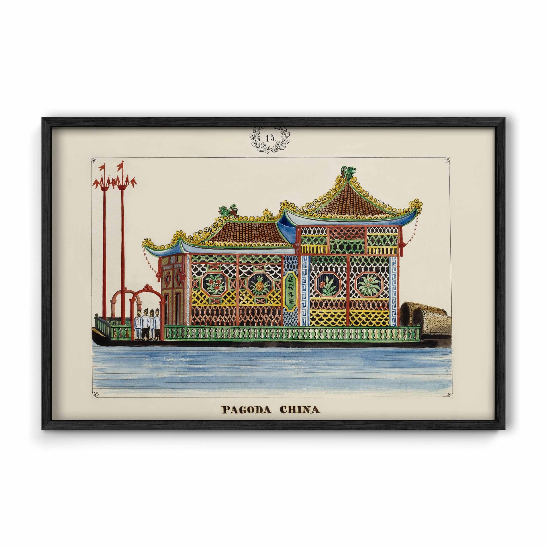 Pagoda China, 1847 by José Honorato Lozano