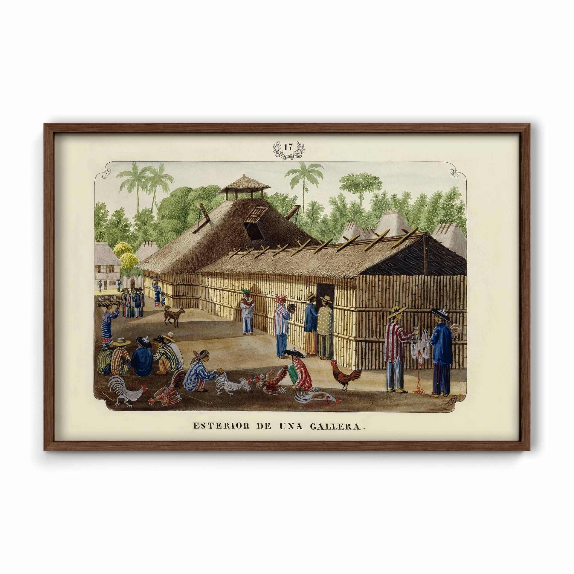 Esterior de una Gallera, 1847 by José Honorato Lozano