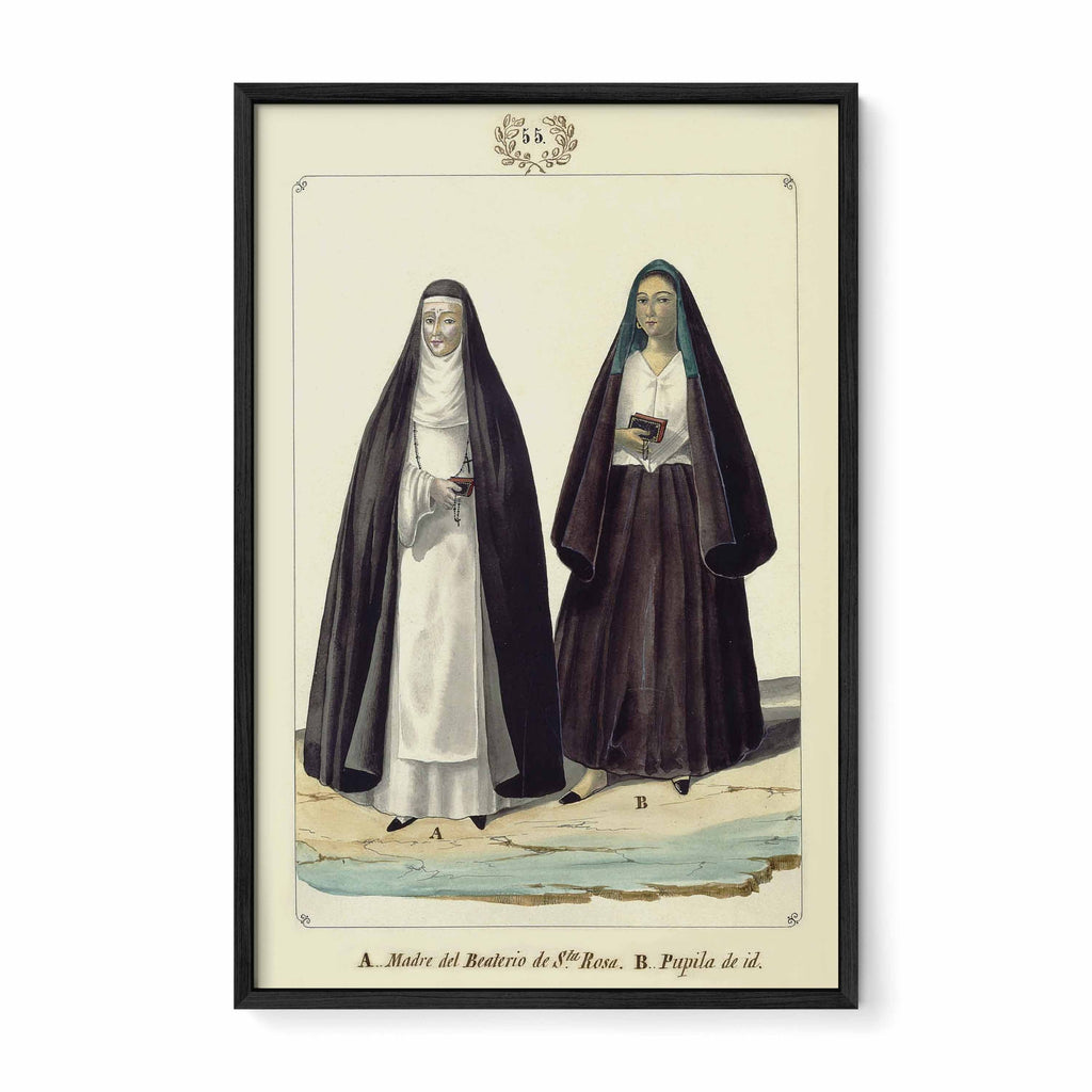 Madre del Beaterio de Santa Rosa y una Pupila by Jose Honorato Lozano