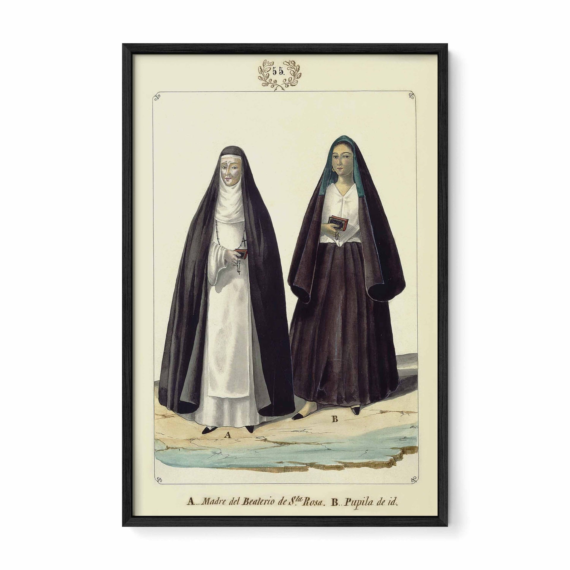 Madre del Beaterio de Santa Rosa y una Pupila by Jose Honorato Lozano