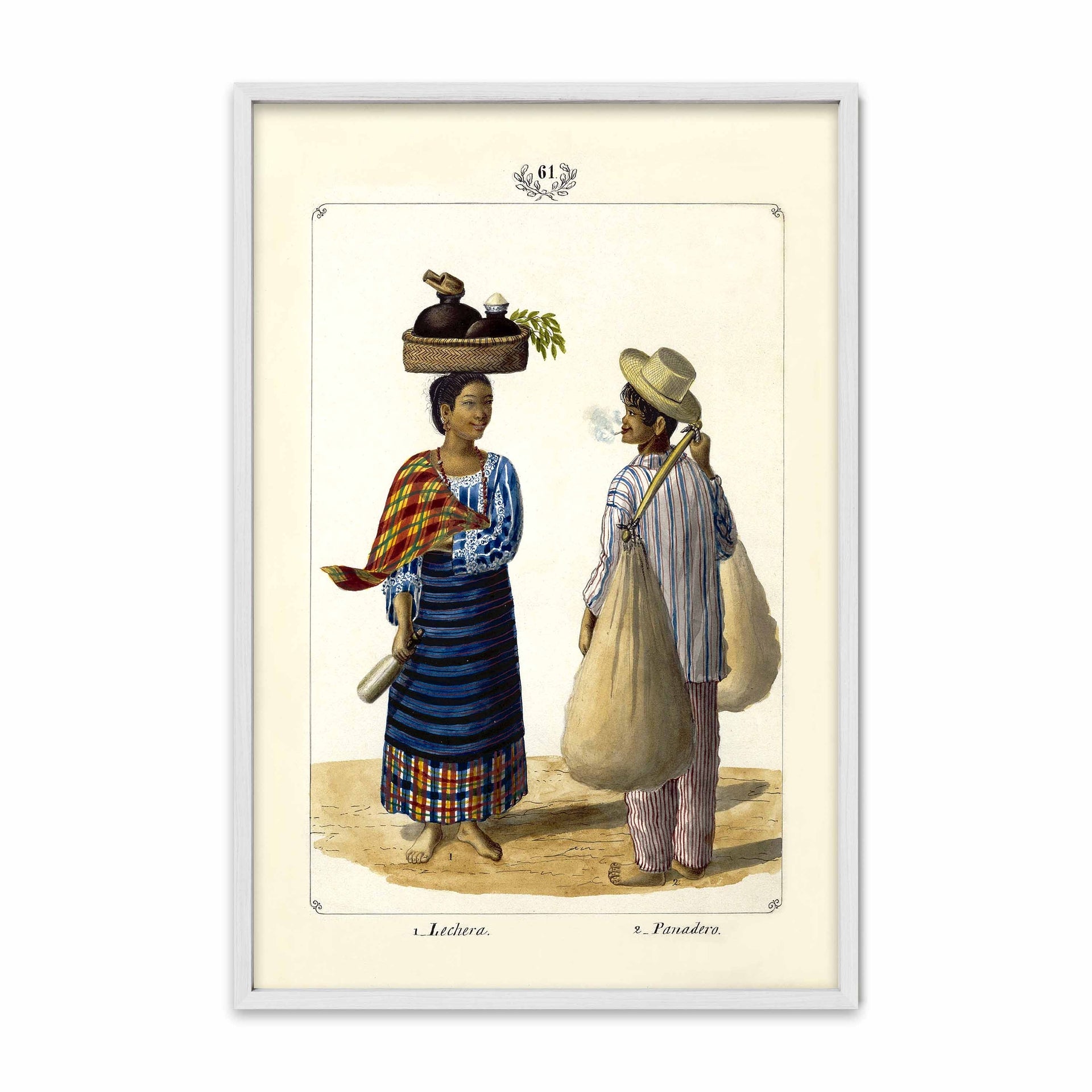 Lechera y Panadero, 1847 by José Honorato Lozano