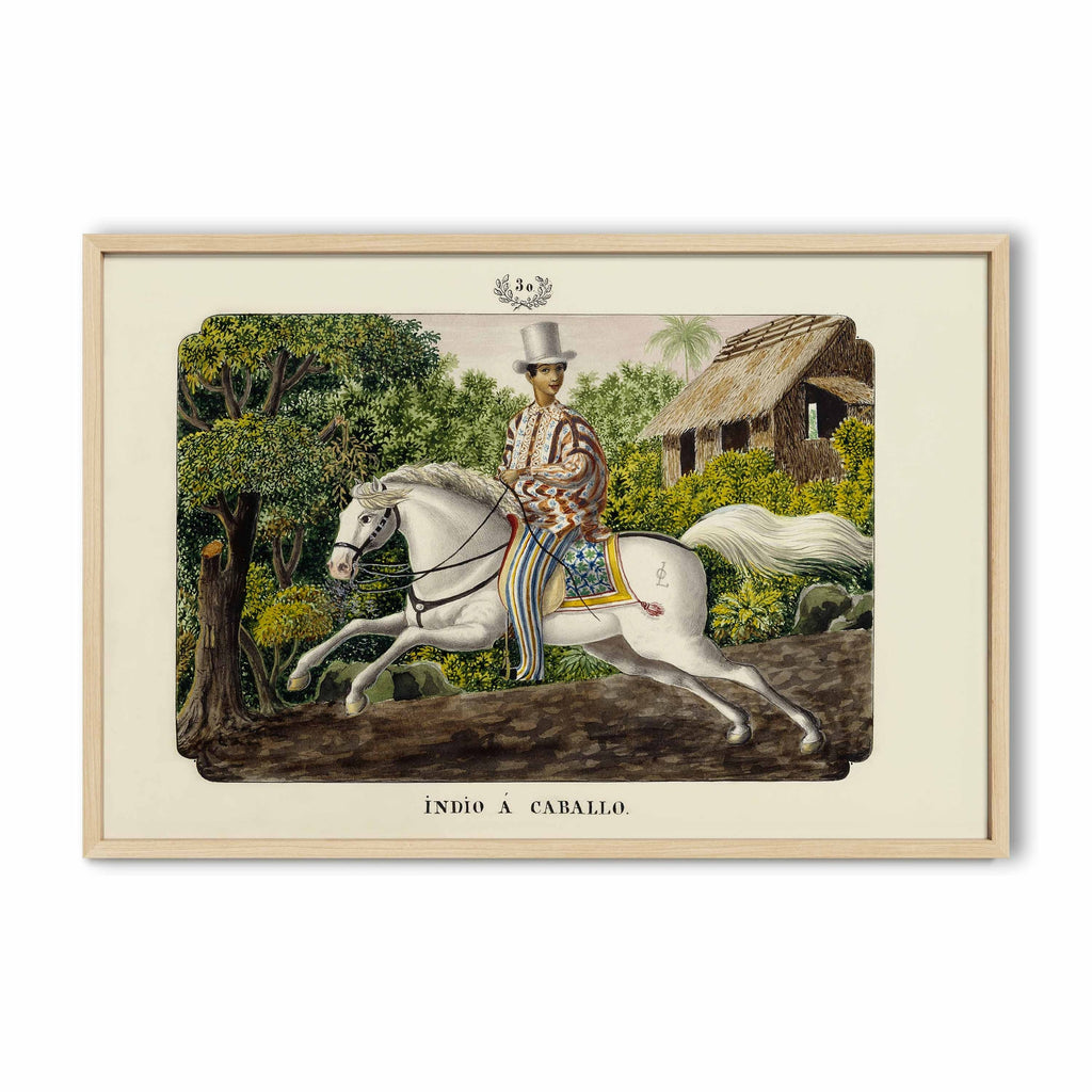 Indio a Caballo, 1847 by José Honorato Lozano