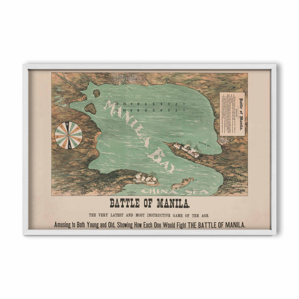 Battle of Manila, 1898 - Philippine Vintage Game Board