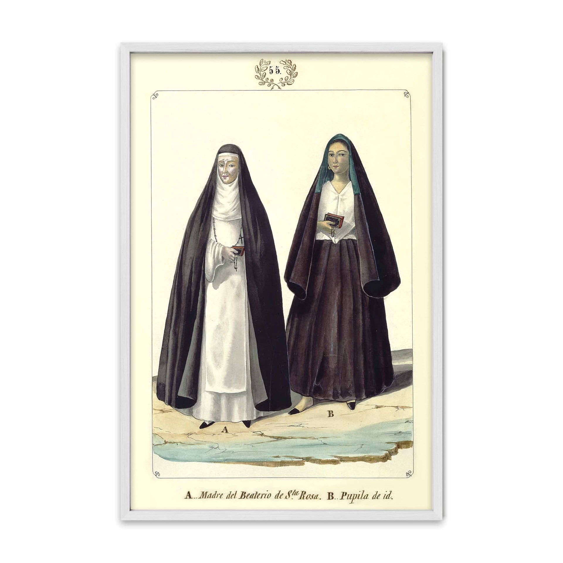 Madre del Beaterio de Santa Rosa y una Pupila by Jose Honorato Lozano