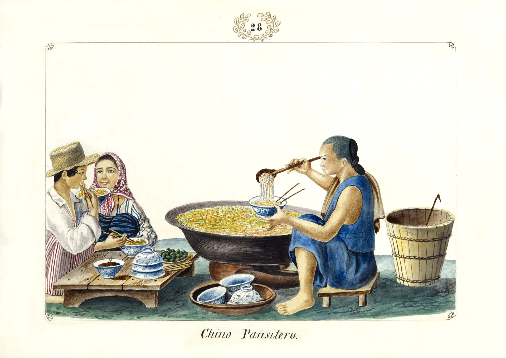 Chino Pansitero, 1847 by José Honorato Lozano