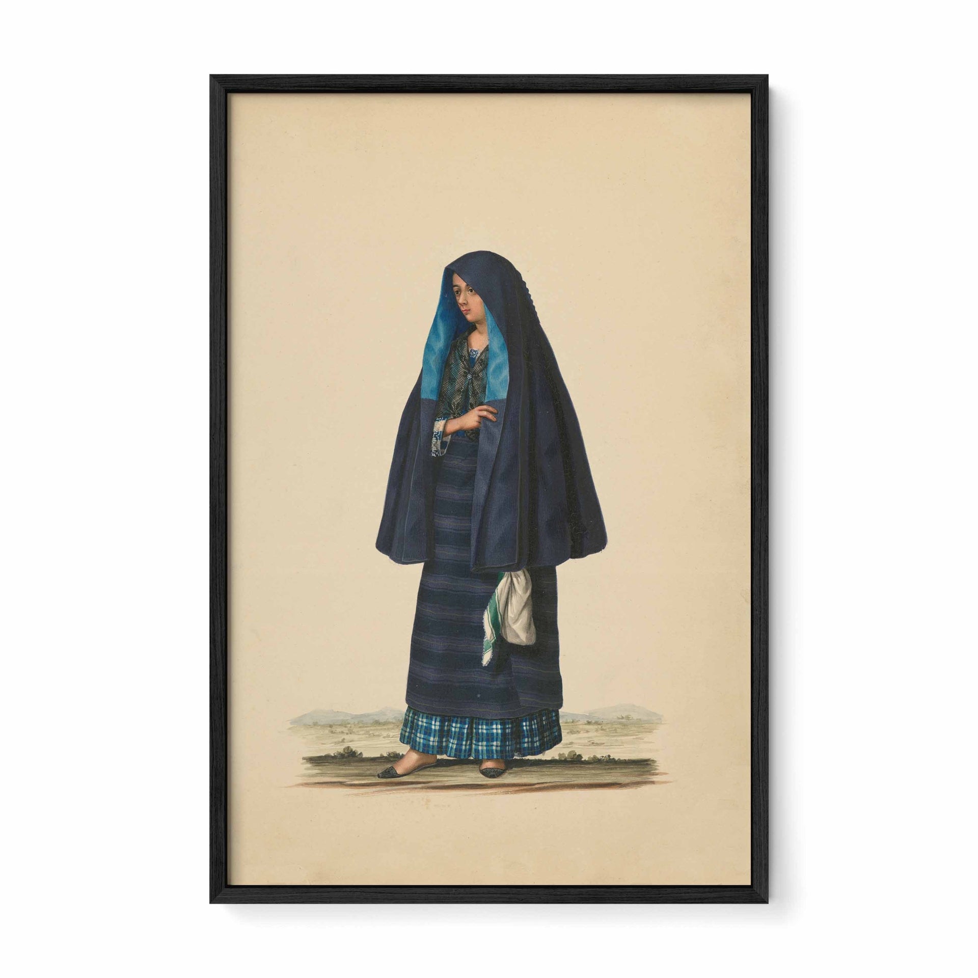 A Damsel Going to Early Mass by Justiniano Asuncion