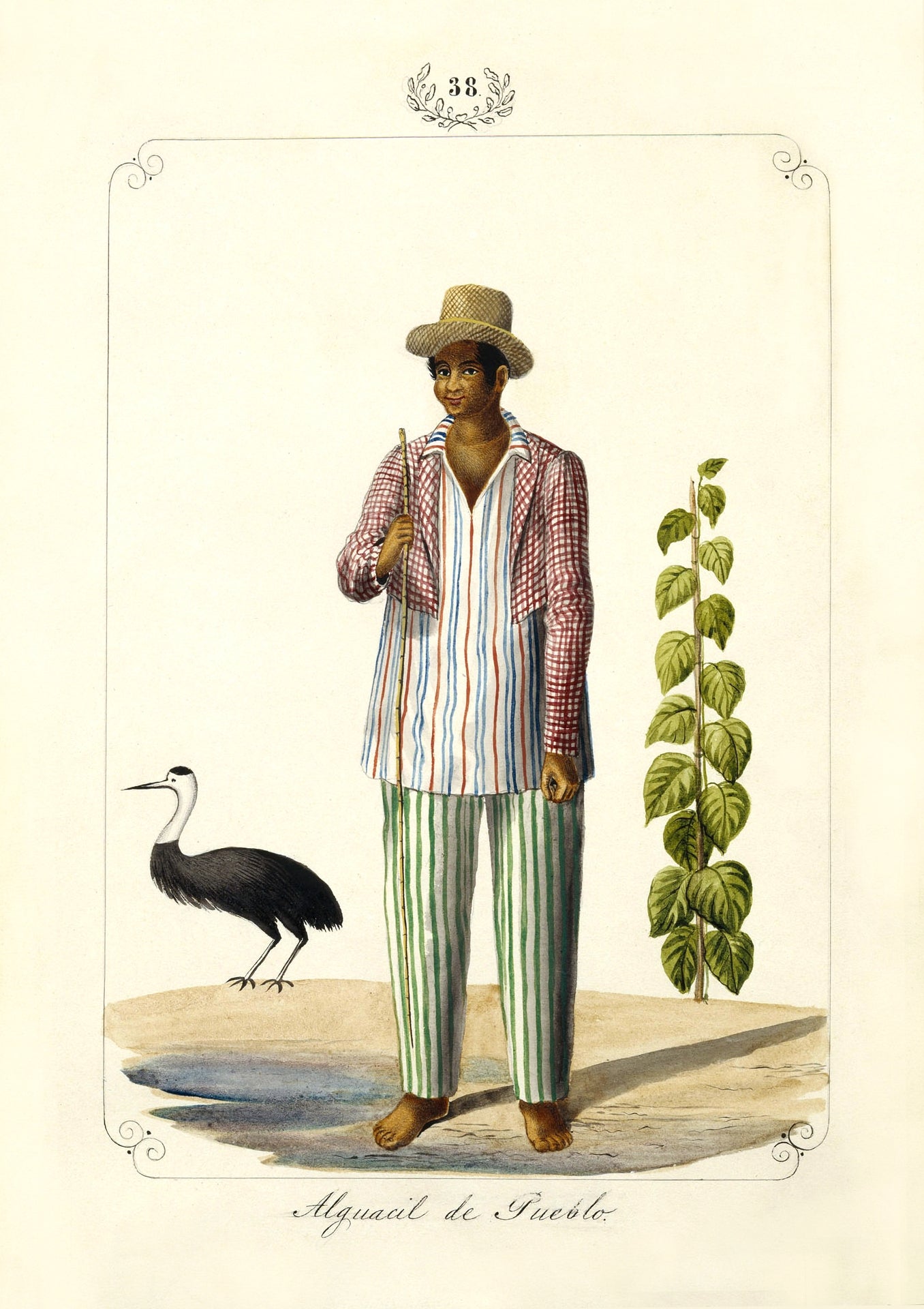 Alguacil de Pueblo, 1847 by José Honorato Lozano