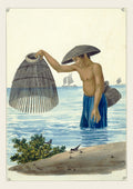 Indio pescador con el Salacab o Nasang, 1847 by José Honorato Lozano