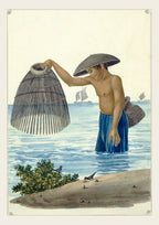 Indio pescador con el Salacab o Nasang, 1847 by José Honorato Lozano
