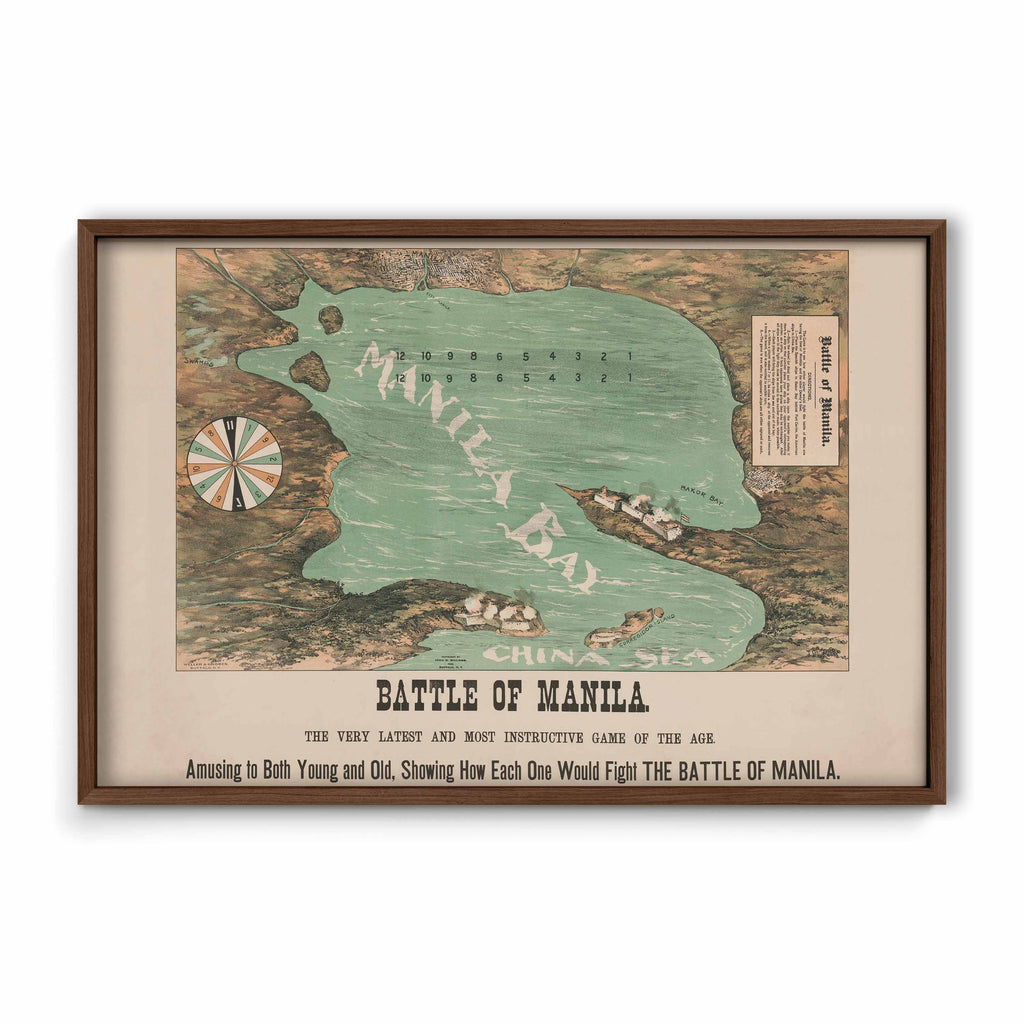 Battle of Manila, 1898 - Philippine Vintage Game Board