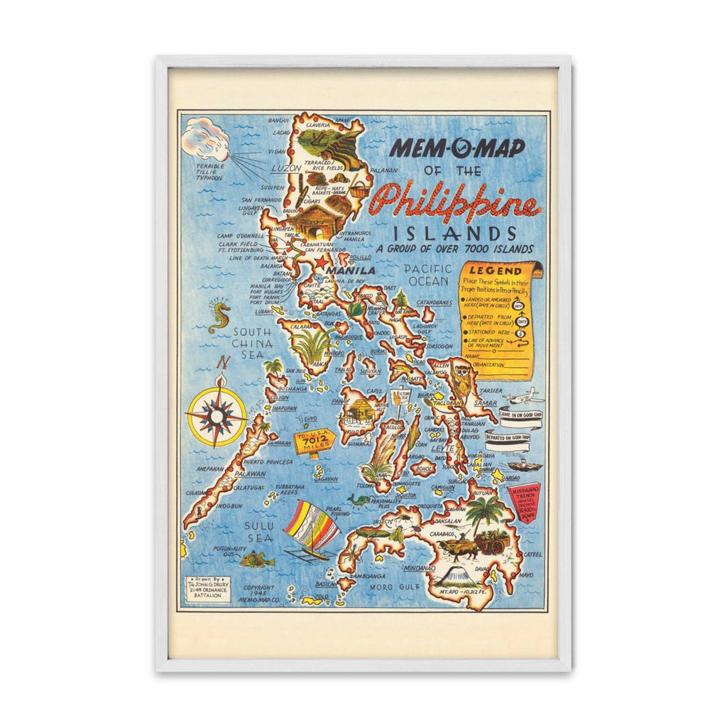 Map of the Philippine Islands, 1945