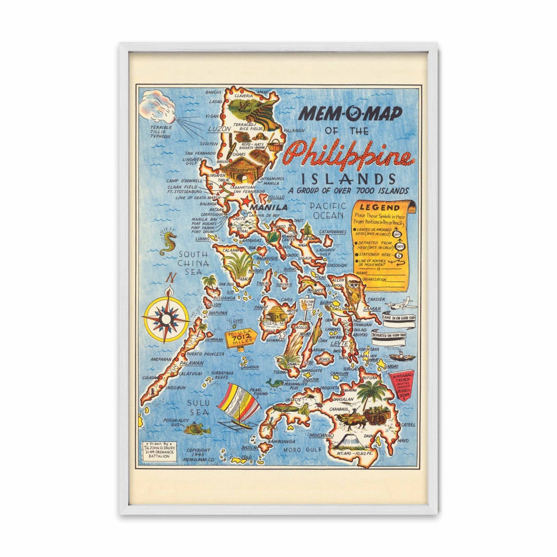 Map of the Philippine Islands, 1945