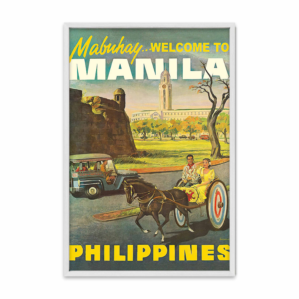 Mabuhay Welcome to Manila - Philippine Vintage Poster