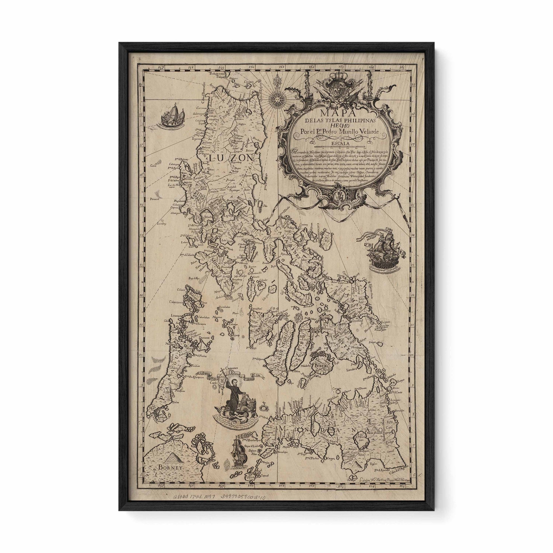 Mapa de las Yslas Philipinas, 1734 by Pedro Murillo Velarde