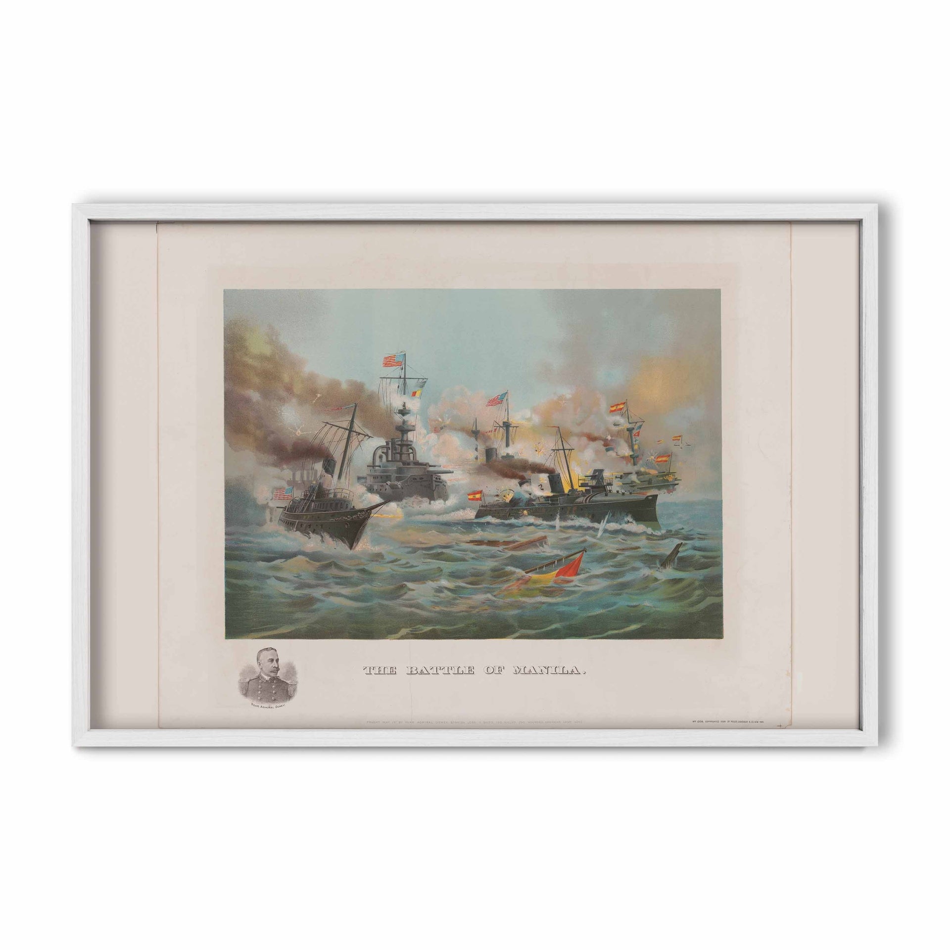 The Battle of Manila, 1898 - Philippine Vintage Print