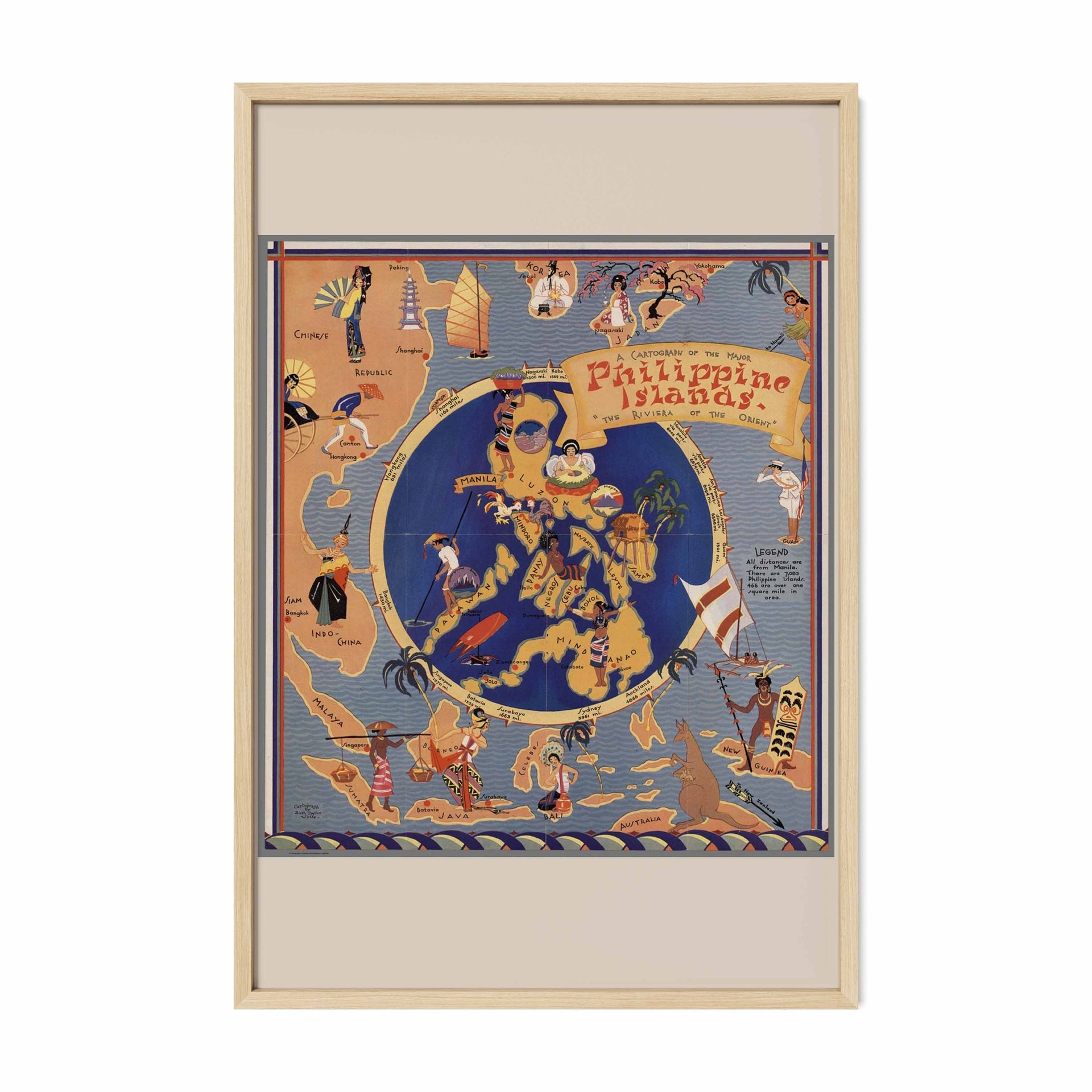 Cartography of the Philippine Islands - Vintage map