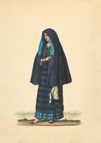 A Damsel Going to Early Mass by Justiniano Asuncion