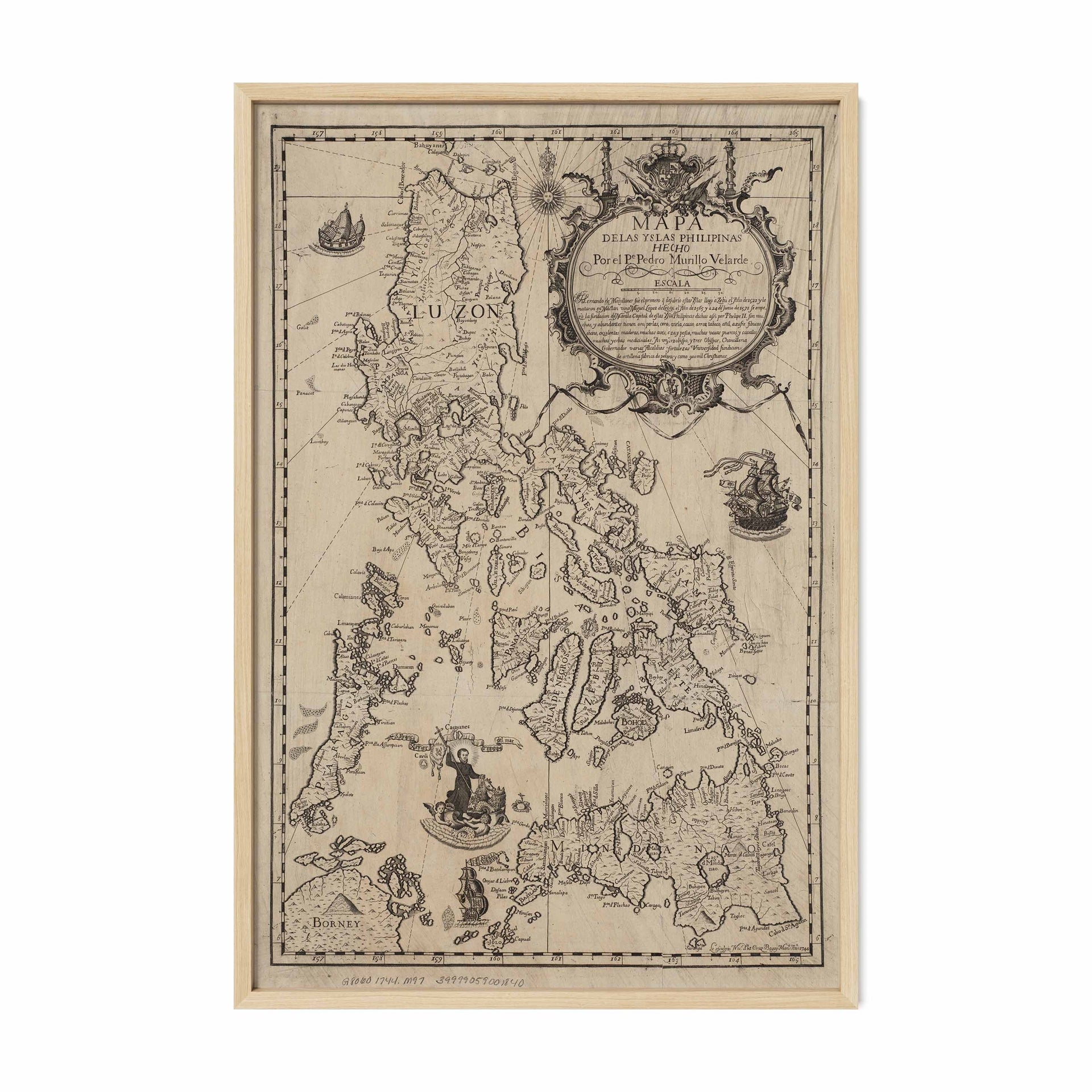 Mapa de las Yslas Philipinas, 1734 by Pedro Murillo Velarde