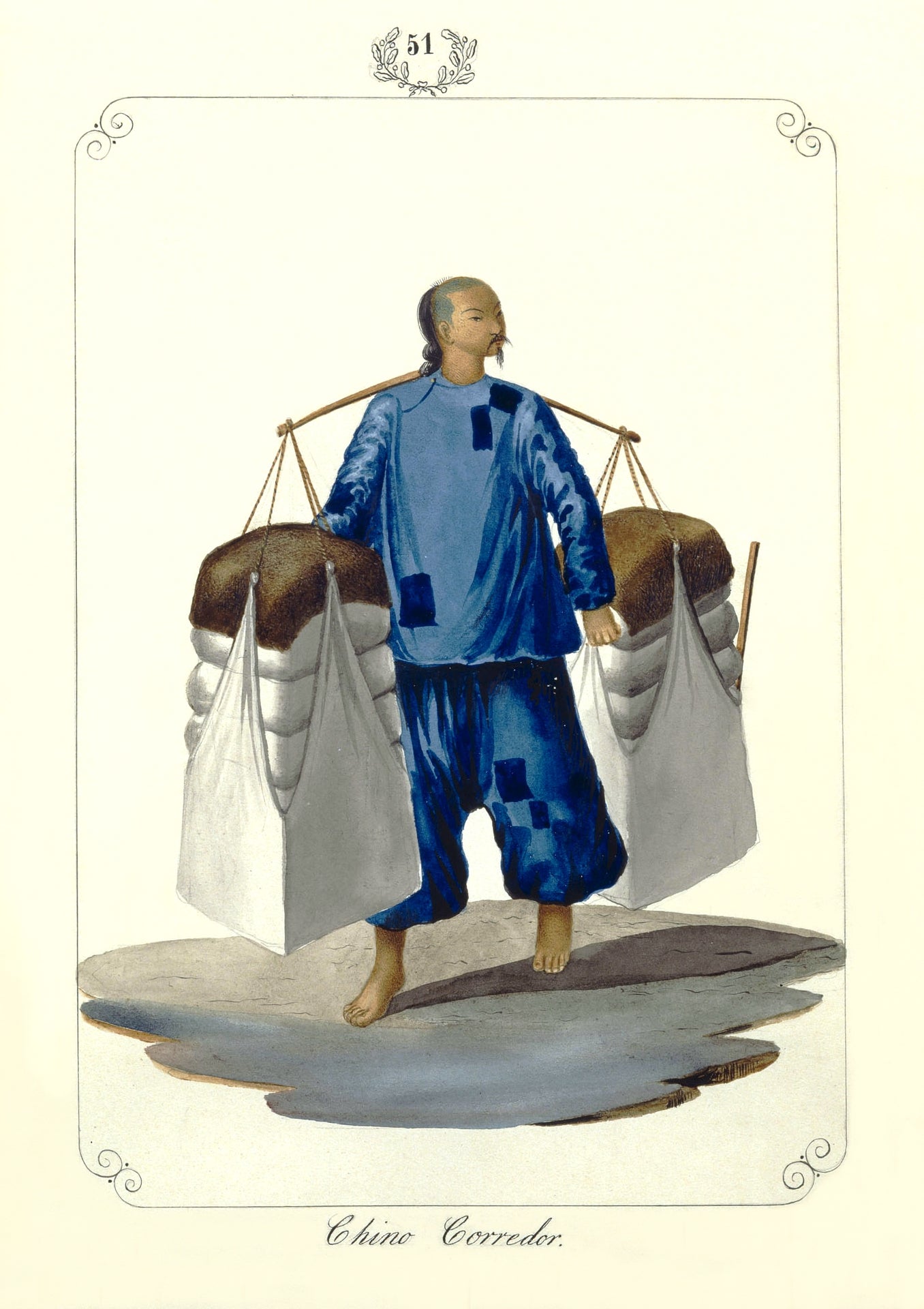 Chino Corredor, 1847 by José Honorato Lozano