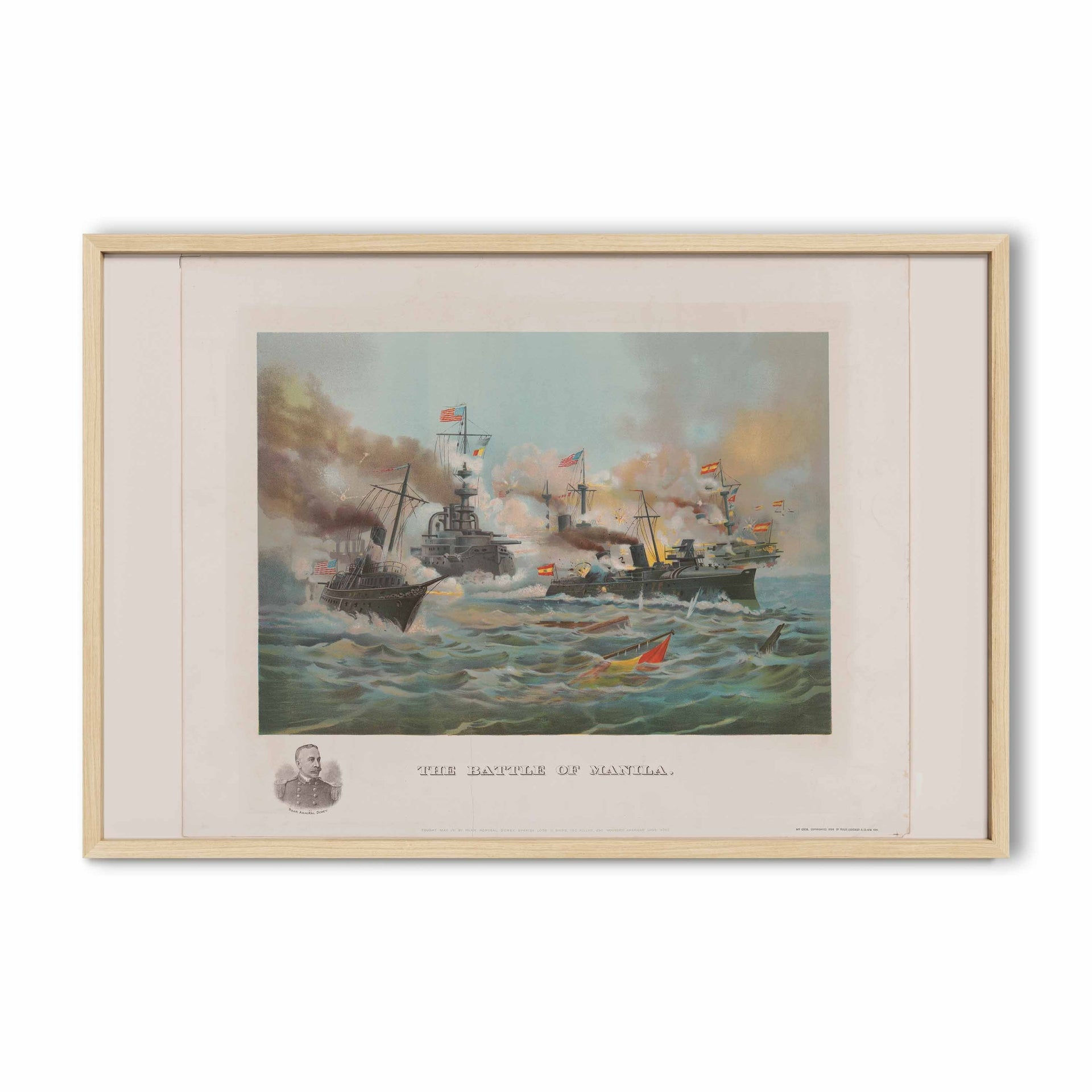 The Battle of Manila, 1898 - Philippine Vintage Print