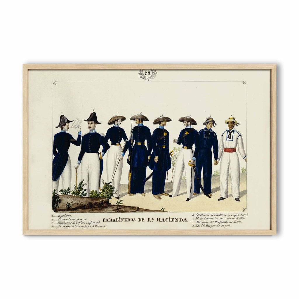 Carabineros de la Real Hacienda, 1847 by José Honorato Lozano