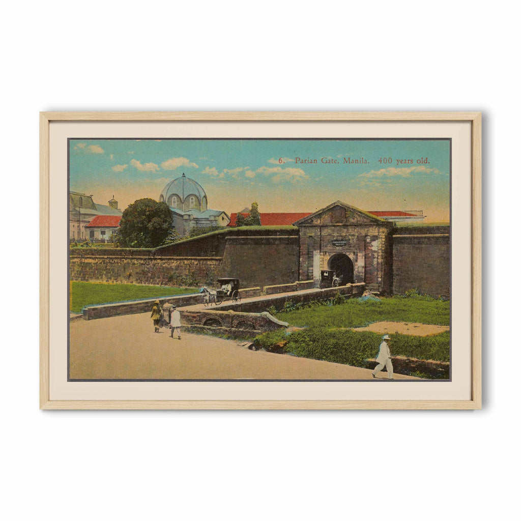 Parian Gate, Manila, 1922 - Philippine Vintage Architectural Print