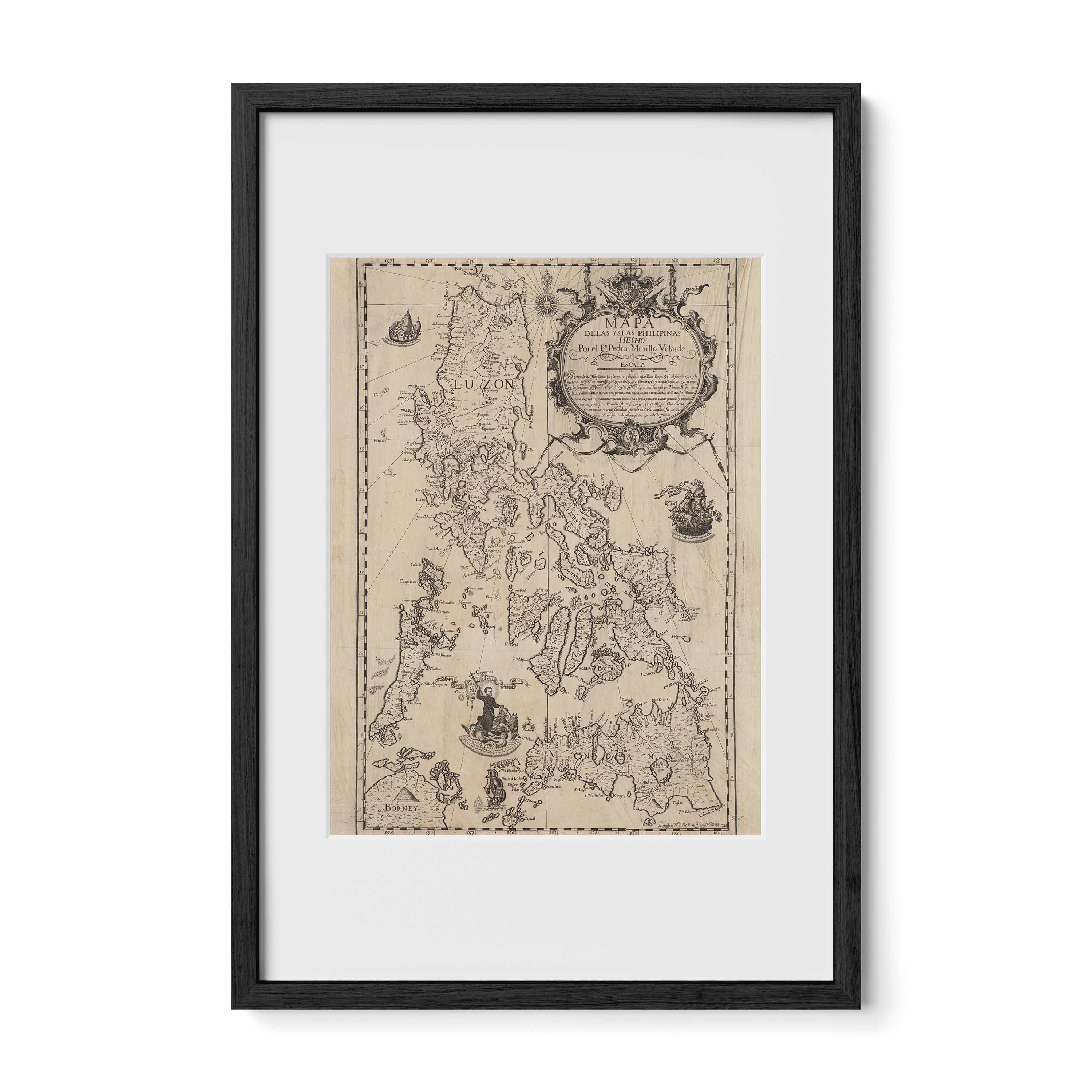 Mapa de las Yslas Philipinas, 1734 by Pedro Murillo Velarde