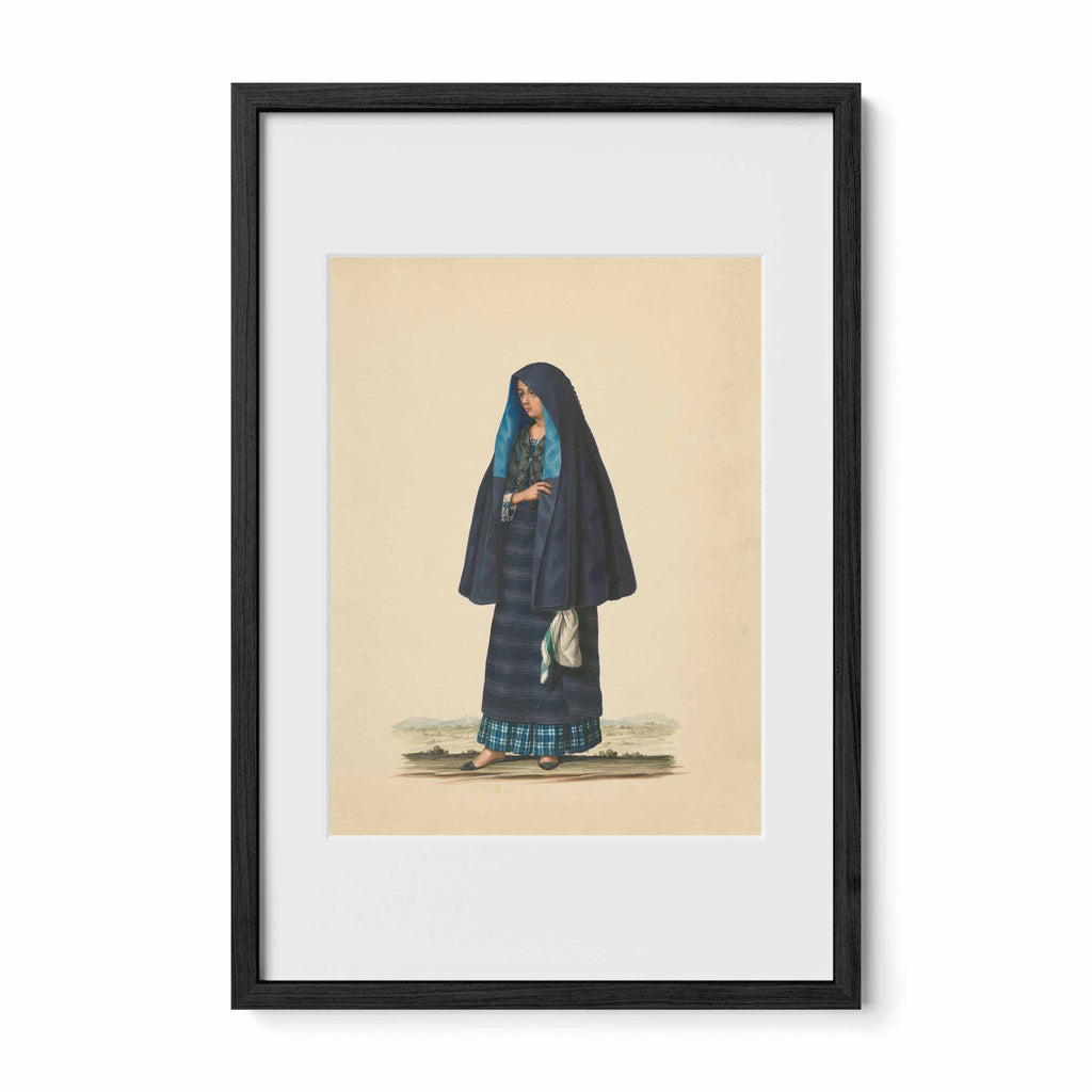 A Damsel Going to Early Mass by Justiniano Asuncion
