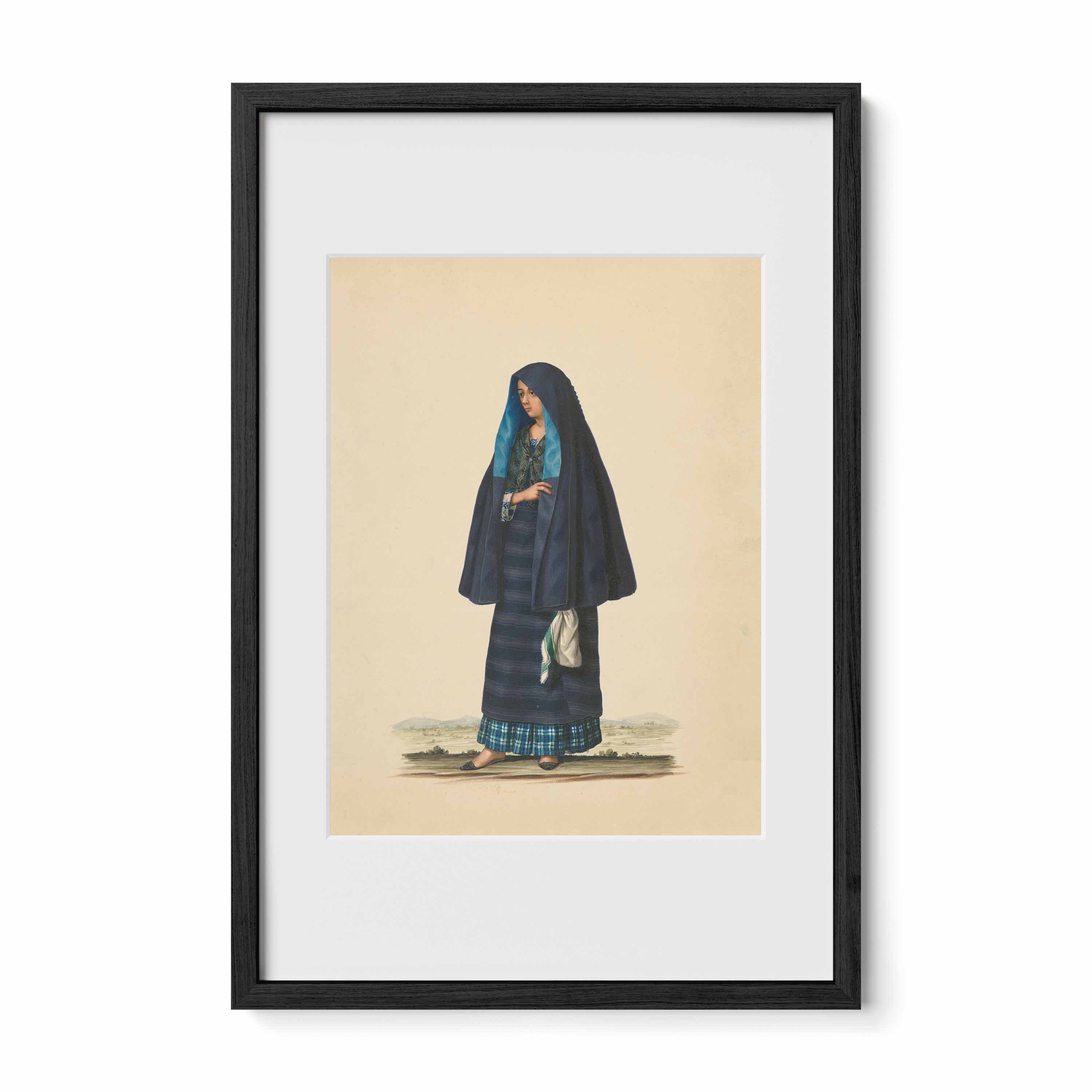 A Damsel Going to Early Mass by Justiniano Asuncion