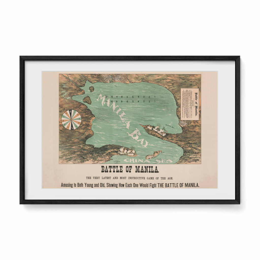 Battle of Manila, 1898 - Philippine Vintage Game Board