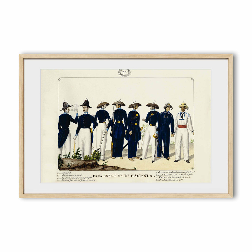 Carabineros de la Real Hacienda, 1847 by José Honorato Lozano