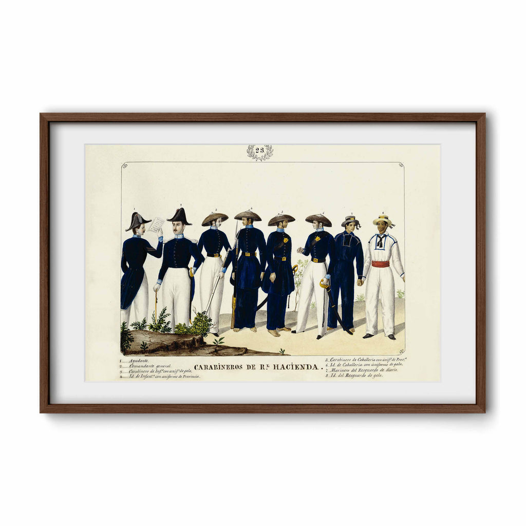 Carabineros de la Real Hacienda, 1847 by José Honorato Lozano