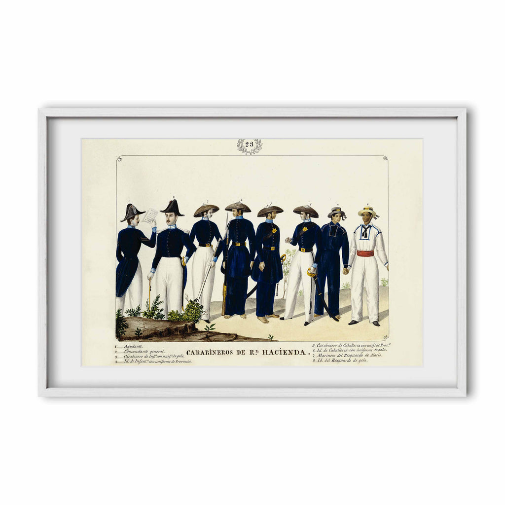 Carabineros de la Real Hacienda, 1847 by José Honorato Lozano