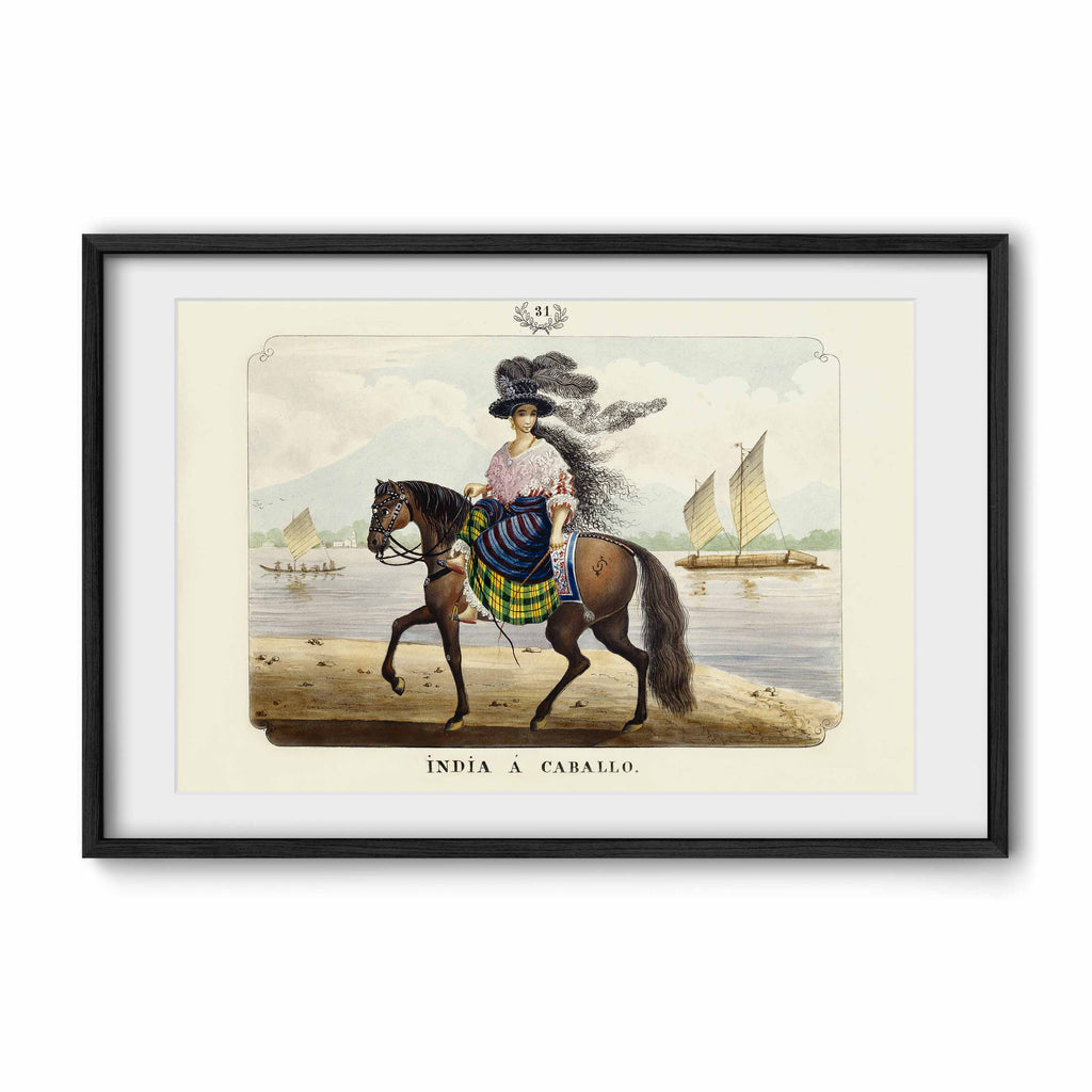 India a Caballo, 1847 by José Honorato Lozano