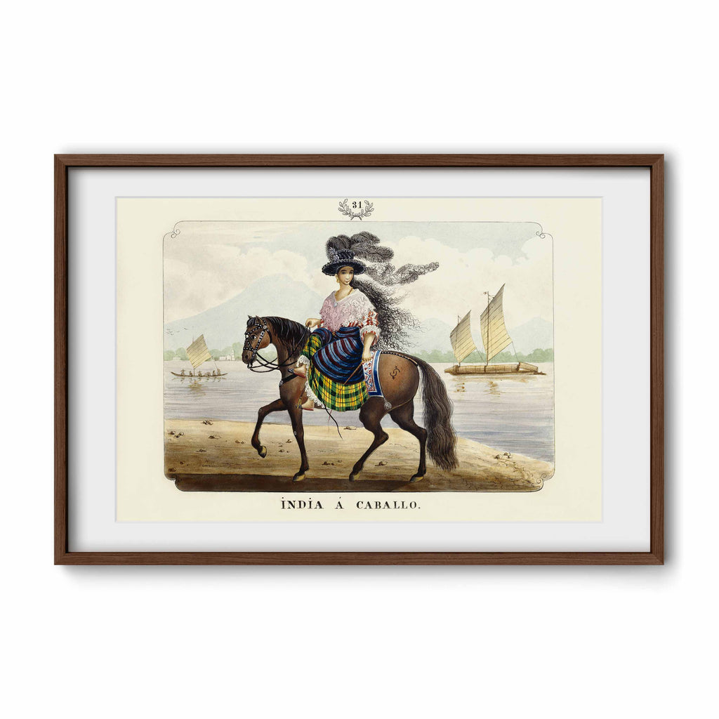 India a Caballo, 1847 by José Honorato Lozano